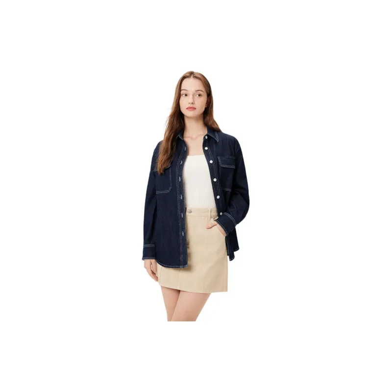 Hush Puppies Shirt Women's Dark Blue-2