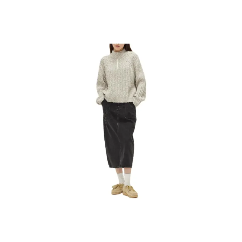 Lee Denim Long Skirts Women's Black-1