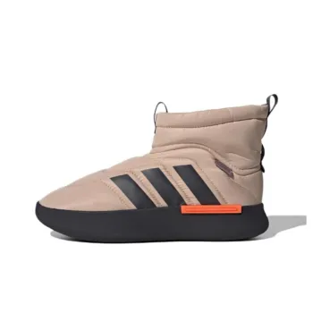 Adidas Adipuff Anti Slip Wear Resistant High Top Casual Shoes Unisex Brown