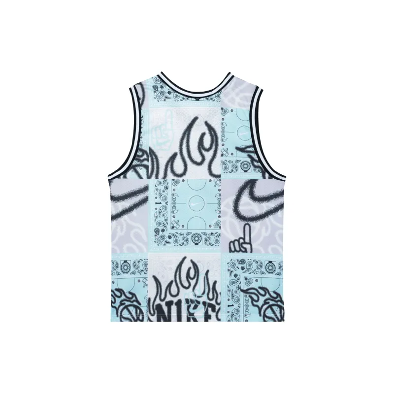 Nike SS23 Resistant High Basketball Series DNA 'CHBL' Basketball Jerseys Men's Pink Blue-1