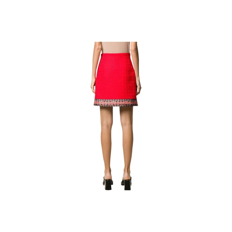 GUCCI Tweed A line Skirt-2