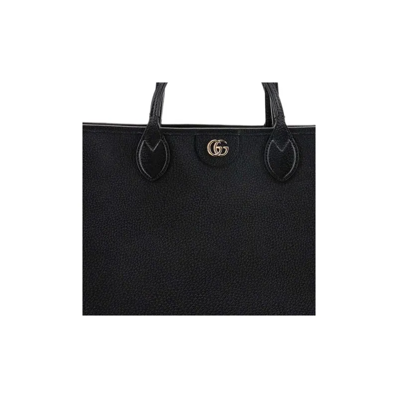 GUCCI Ophidia Leather Tote Bag Shopping Bag Handbag Medium Size Women's Black-4