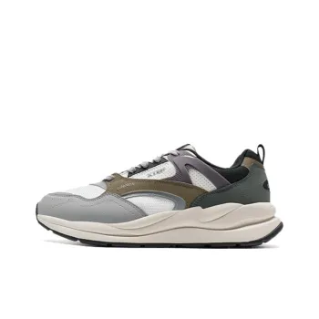 XTEP Anti Slip Wear Resistant Low Top Casual Shoes Men's Gray White Brown