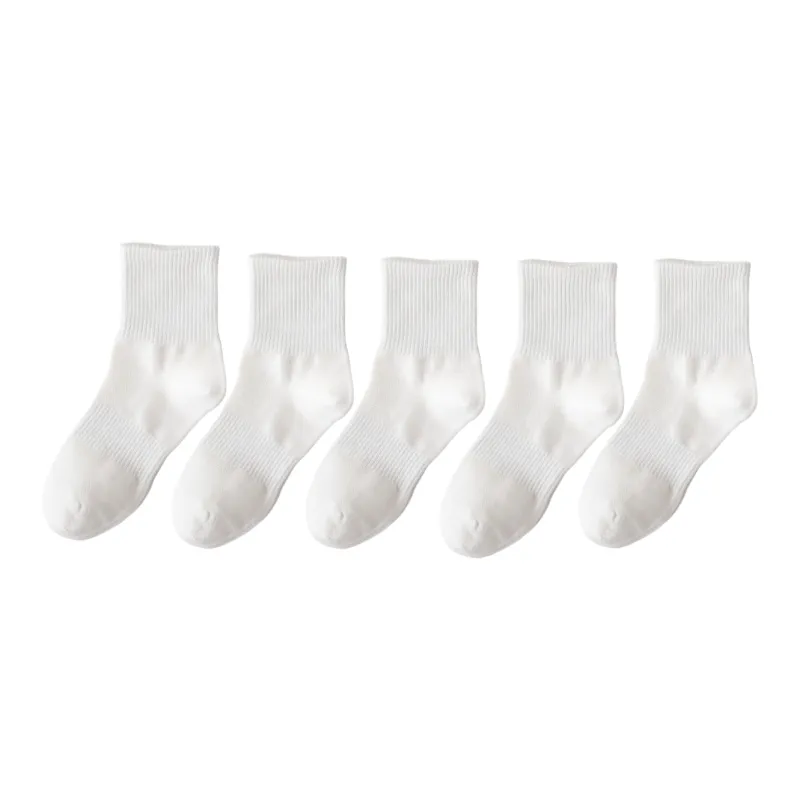Yalu Mid Calf Socks Women's 5 Pack-12