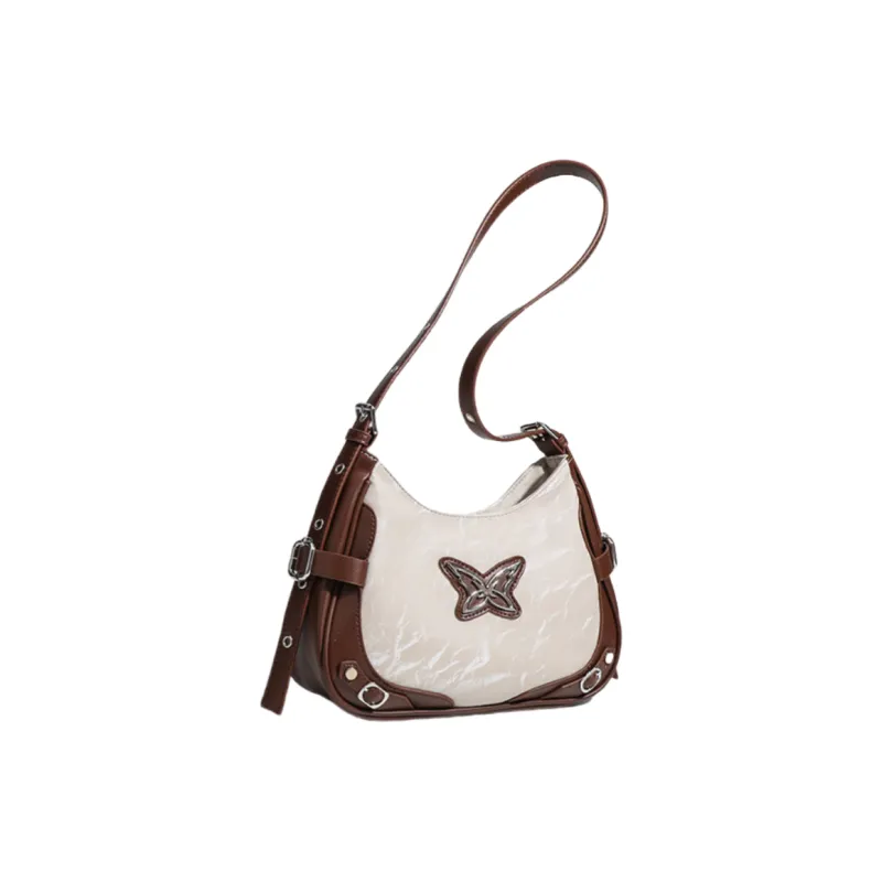 NOMK PU Shoulder Bag, Portable Crossbody Bag Women's Pink/Light Blue/Beige Apricot-10