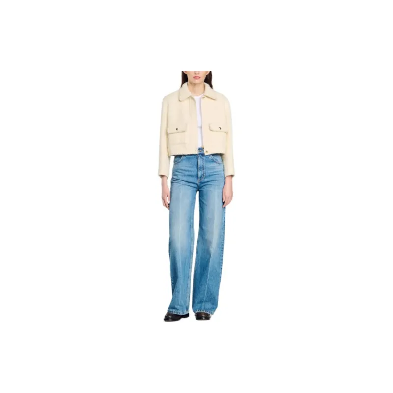 Sandro Embossed buttons Jacket-2