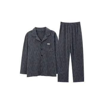 MIIOW Trend Party Series Pajama Set Men's Black