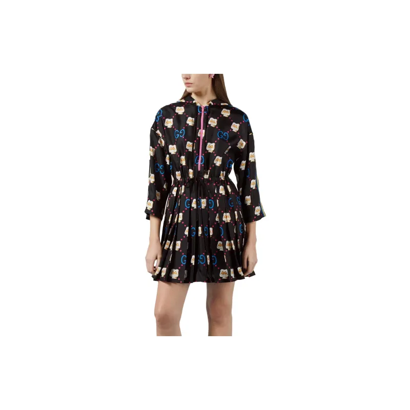 GUCCI Long-Sleeved Dresses Women's Black-1