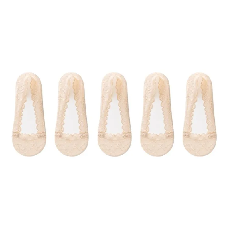 ROBINHOOD No Show Socks Women's 5 Pack-14