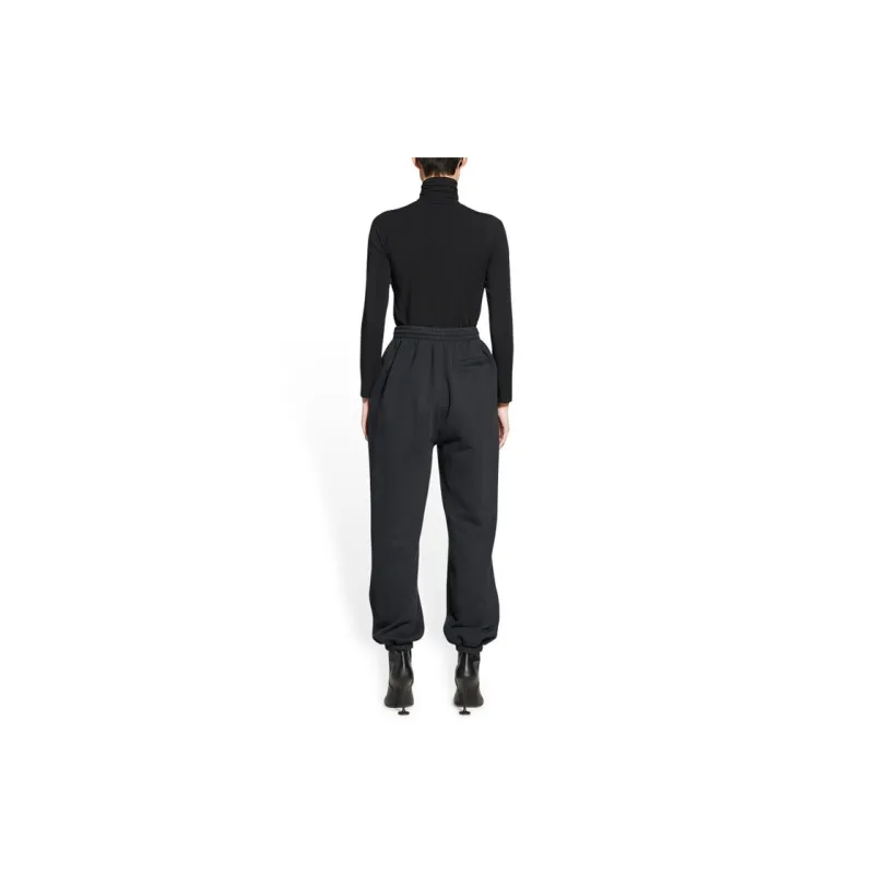 Balenciaga FW22 Knitted Sports Pants Women's Black-3