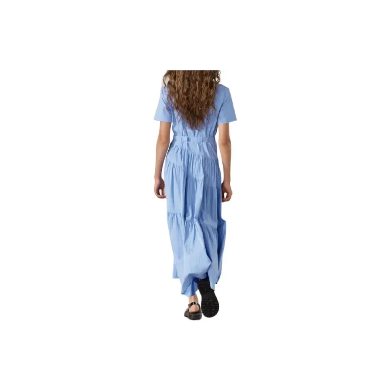 ZARA Short-Sleeved Dresses Women's Light Blue-3