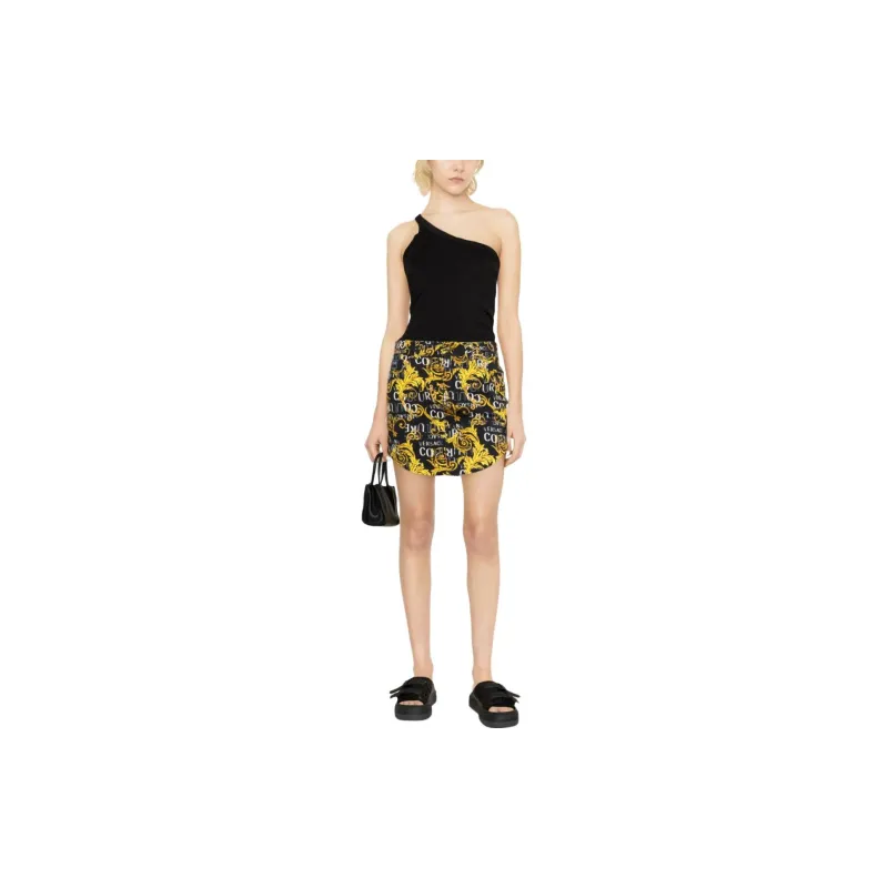 VERSACE JEANS COUTURE Casual Short Skirts Women's Black-1