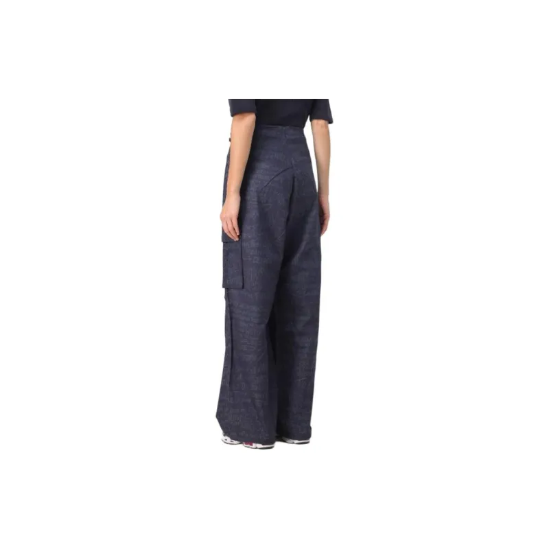 Daily Paper Casual Pants Women's Marine Blue-4