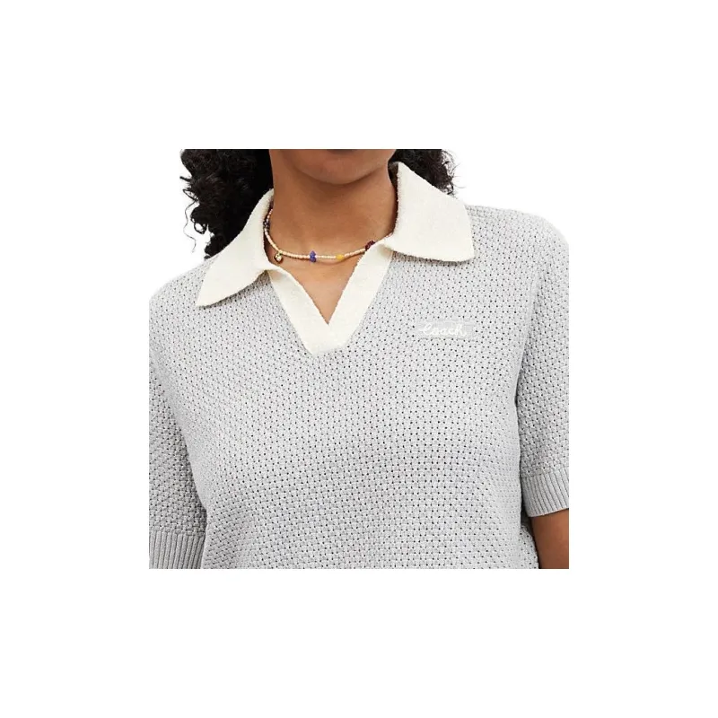 COACH SS24 Polo Shirt Women's Steam Color-3