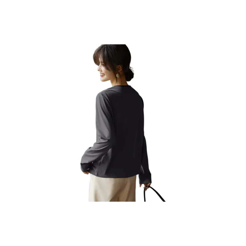 XWI T Shirts Women's Dark Gray-2