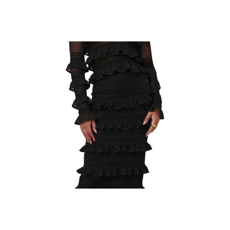 Zimmermann Illustration Frilled Skirt-4