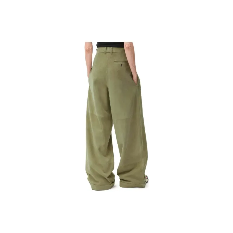 LOEWE SS24 Casual Pants Women's Green-4