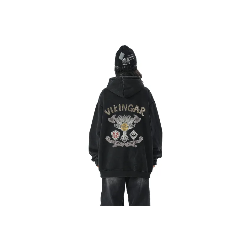 FAKE VINTAGE Sweatshirt Unisex Black-2