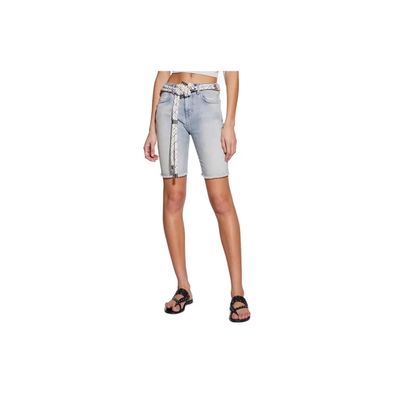 IRO NIGHT Denim Shorts Women's Blue-4