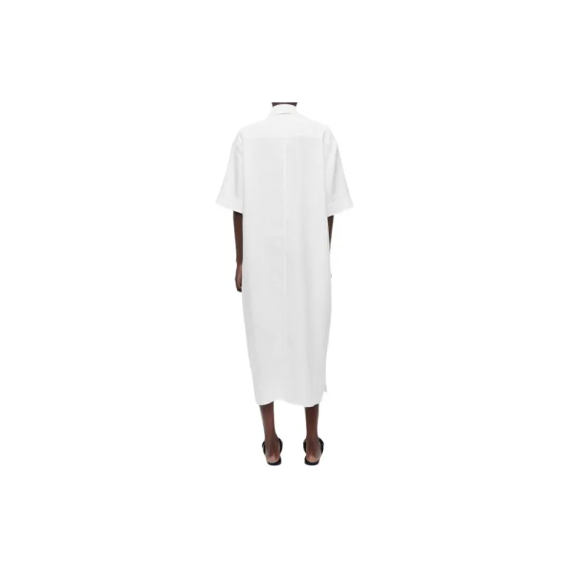 COS Short Sleeved Dresses Women's White-2