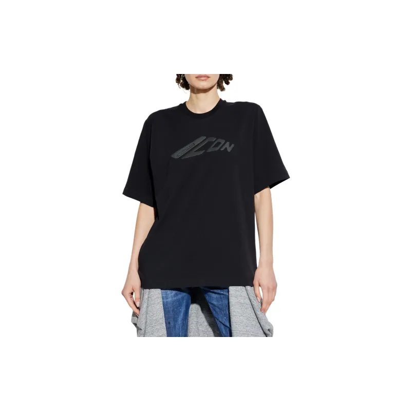 DSQUARED 2 Icon Printed Crewneck T Shirt-2