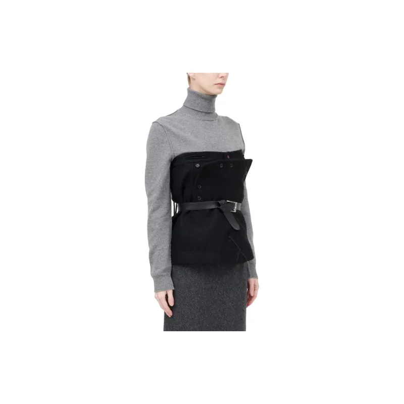 Maison Margiela Strapless Tops Women's Black-3