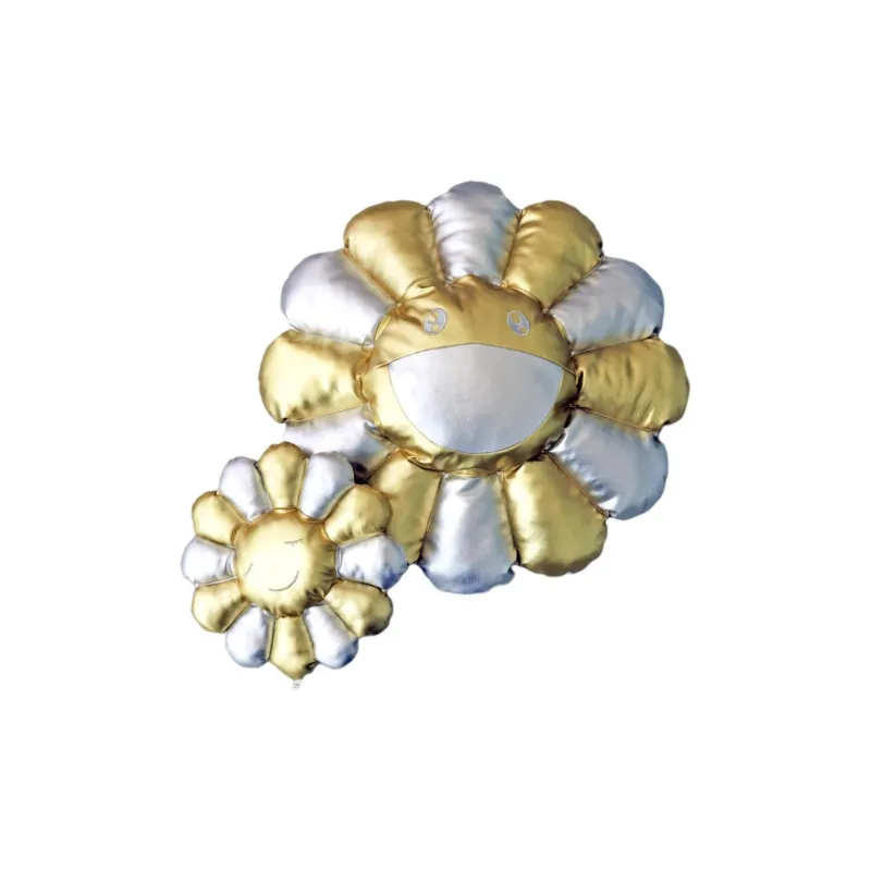 Takashi Murakami Sunflower Gold And Silver Color Scheme 60cm 2023 Model Doll Products-1