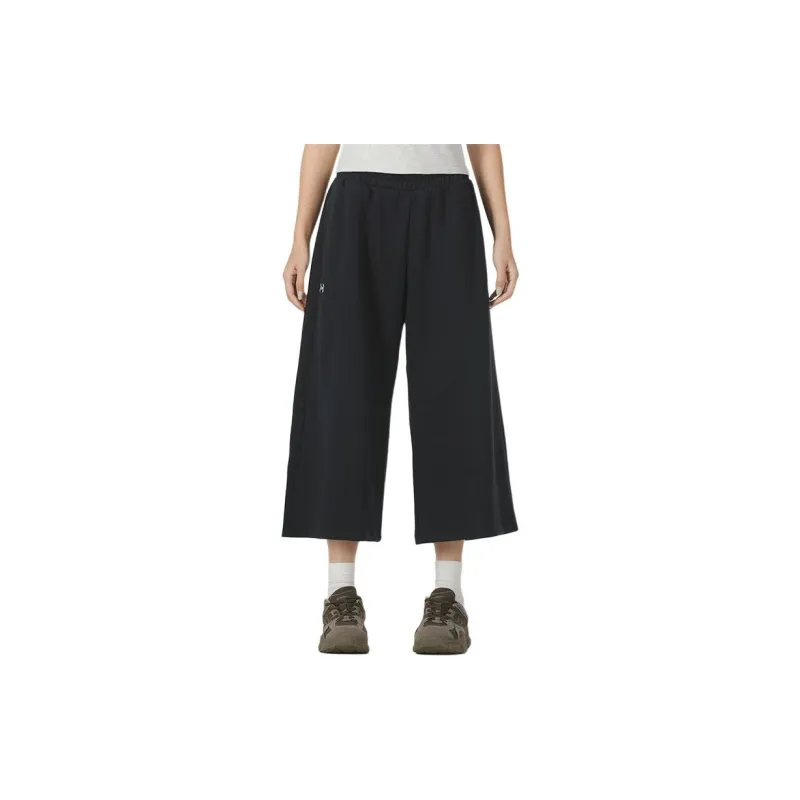 Under Armour Rival Fleece Crop Wide Leg Knitted Sweatpants Women's Black-1