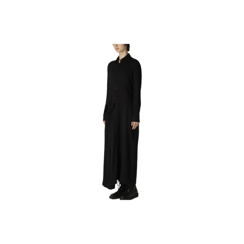 Yohji Yamamoto Y's FW24 Long Sleeved Dress Women's Black-2