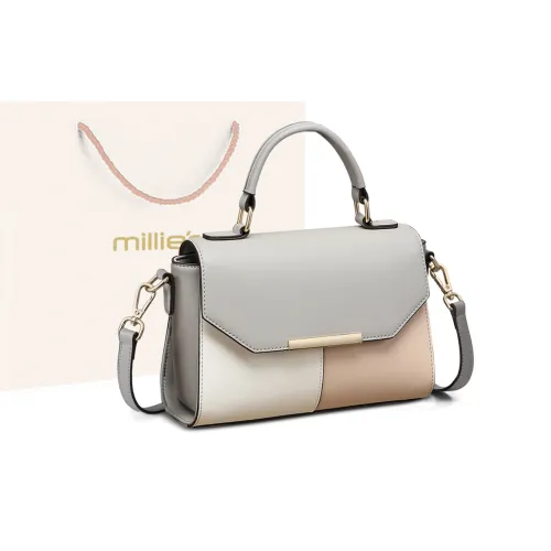 Millies Shoulder Bags Gray With Apricot White