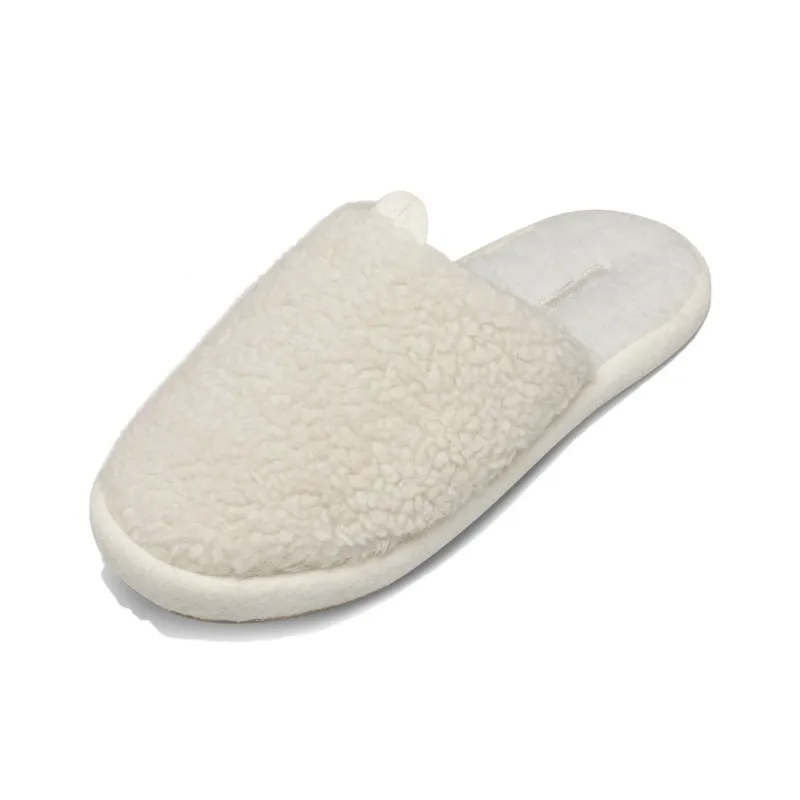 Allbirds Dweller Fluff Slide Slippers Men's Natural White-1
