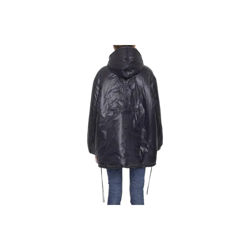 SAINT LAURENT Half Zip Hooded Jacket-3