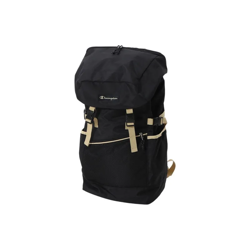 Champion Polyester Backpack Regular Unisex Black & Beige-0