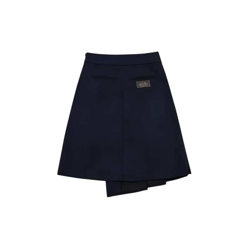 GOOD BAI FW24 Casual Long Skirt Women's Navy Blue-1