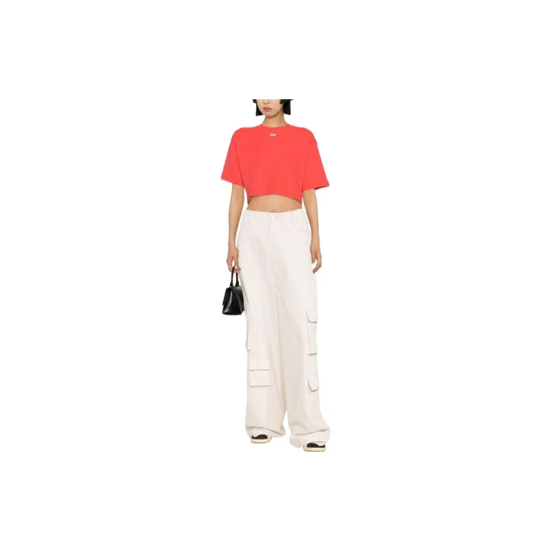OFF WHITE T Shirts Women's Red-1