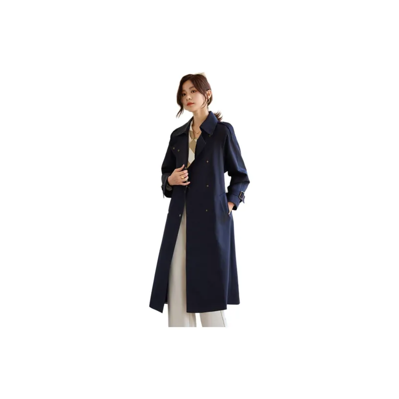 Yi Mengyuan Mid Length Trench Coat Women's-1