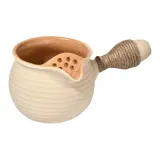 550ml Roasted Milk Tea Caddy-White Spoon
