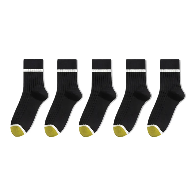 Lan Miao Mid Calf Socks Men's 5 Pack-6