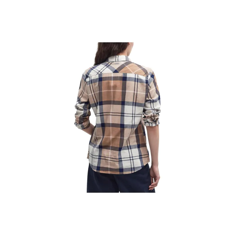 BARBOUR Check Patterned Sleeved Shirt-2