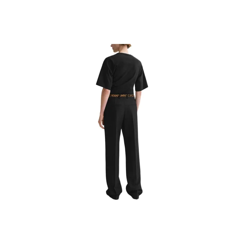 TOTEME Crewneck Asymmetric Hem T Shirt-2