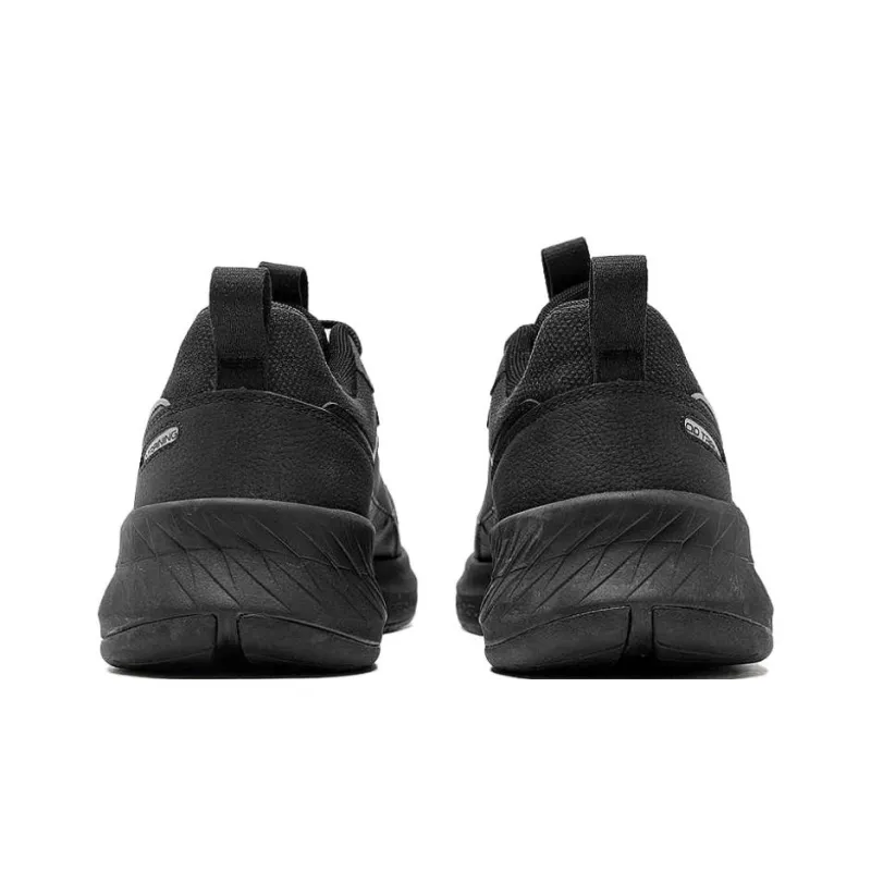 QIAODAN Anti Slip Wear Resistant Low Top Casual Running Shoes Men's Black-4