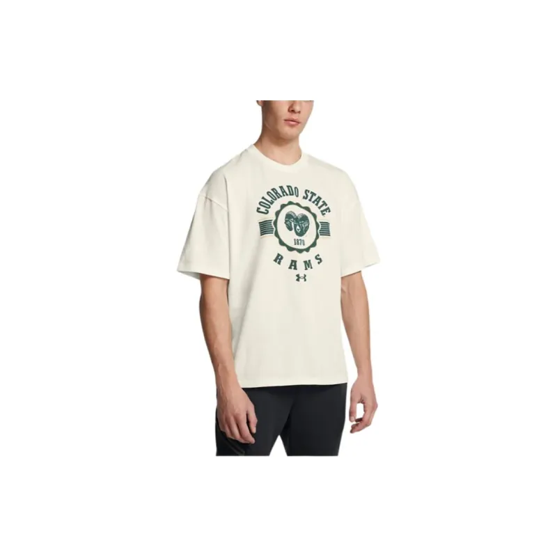 Under Armour CollegiateGameday Heavyweight Performance Cotton Oversized T-Shirt Men's White-2