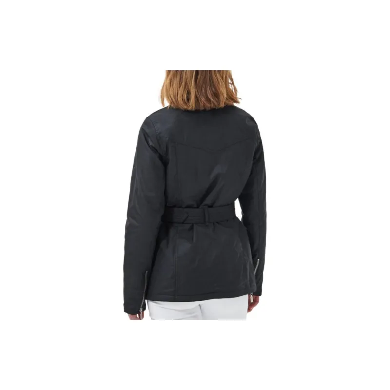 BARBOUR Winter Belted Utility Wax Jacket Jackets Coats Women's Black-3
