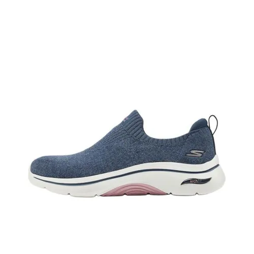 Skechers Arch Fit Anti Slip Wear Resistant Low Top Casual Shoes Women's Blue