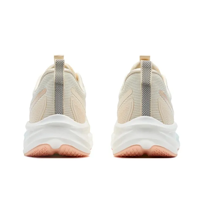 XTEP 5 Speed ET Anti Slip Wear Resistant Low Top Casual Running Shoes Women's Apricot Blue-5
