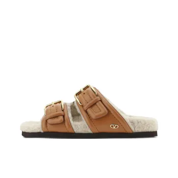 Valentino Fussfriend Buckle Detailed Slip On Sandals Women's