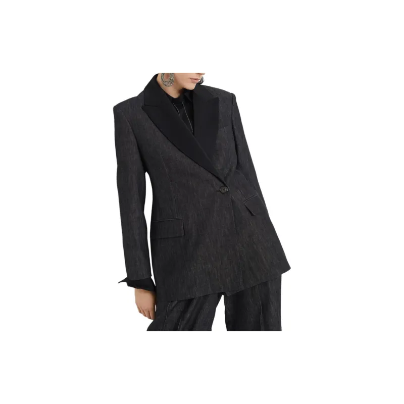 Brunello Cucinelli Long Sleeved Tailored Blazer-3
