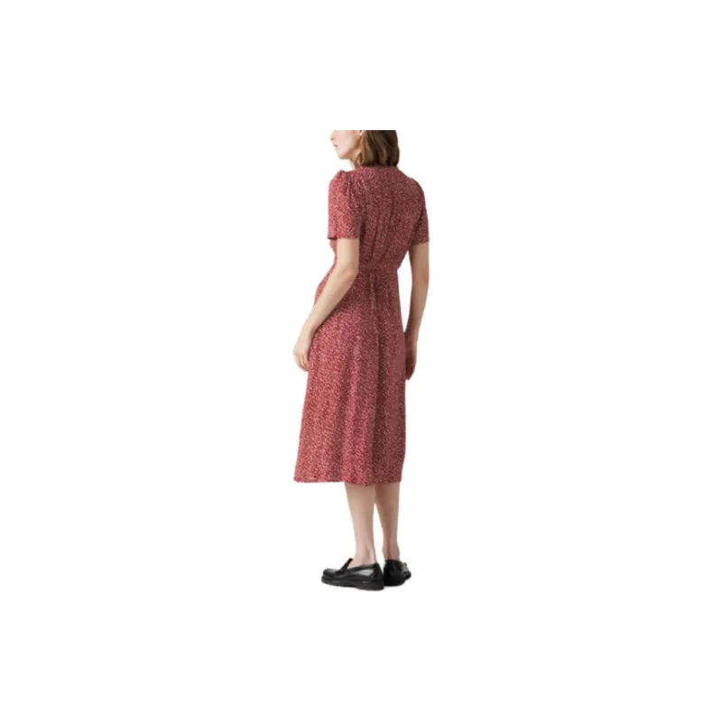 Levis Short-Sleeved Dresses Women's Red-3