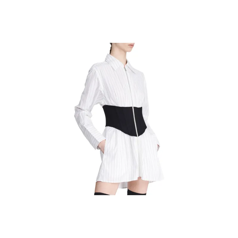 DION LEE Zipped Corset-waistline Shirt Dress-2
