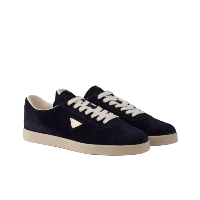 PRADA Lane Low Top Skateboard Shoes Men's Blue-2